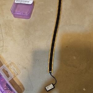 Elegant Black and Gold Men's Bracelet